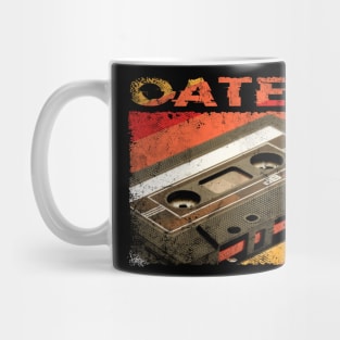 Retro Pattern Oates 80s 90s Birthday Style Music 70s Mug